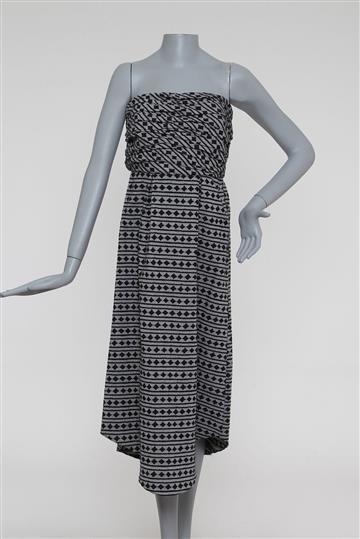 Vestido A. Niemeyer Sem Manga Bicolor