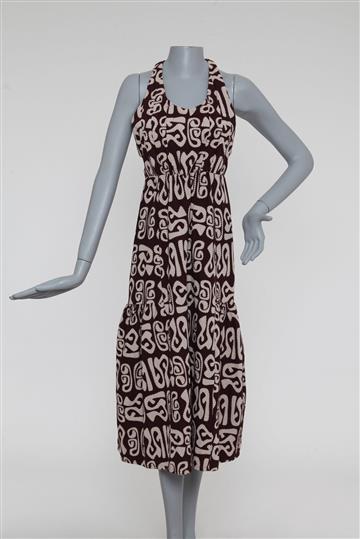Vestido A. Niemeyer Etnico Bicolor