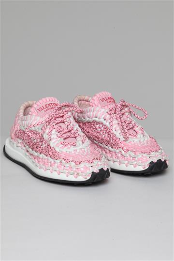 Tênis Valentino Crochê Rosa