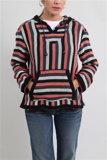 Casaco Proenza Schouler Tricô com Capuz Listrado