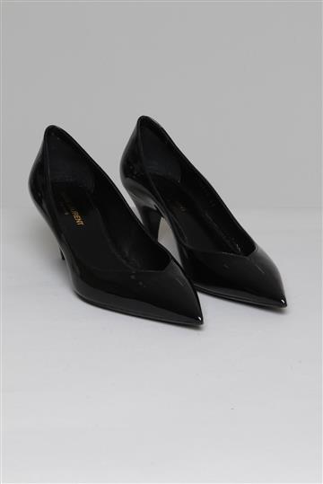 Sapato Saint Laurent Scarpim Verniz Preto