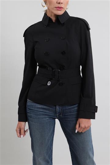 Casaco Burberry Impermeável  Preto