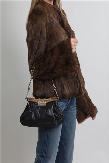 Bolsa Prada Vintage Ferragens Marrom