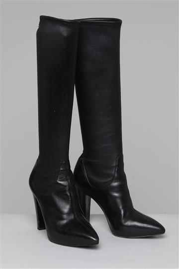 Bota Sergio Rossi Cano Alto Preta