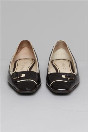 Sapatilha Louis Vuitton Bicolor Verniz Preto