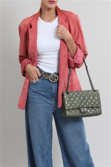 Bolsa Chanel Reissue 2.55 Militar Verde