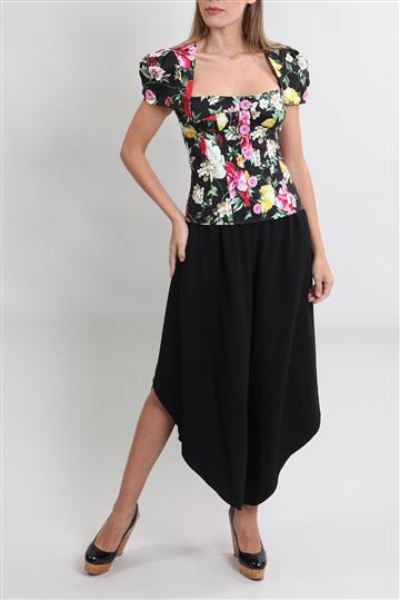 Blusa Dolce & Gabbana Decote Quadrado Floral Estampado