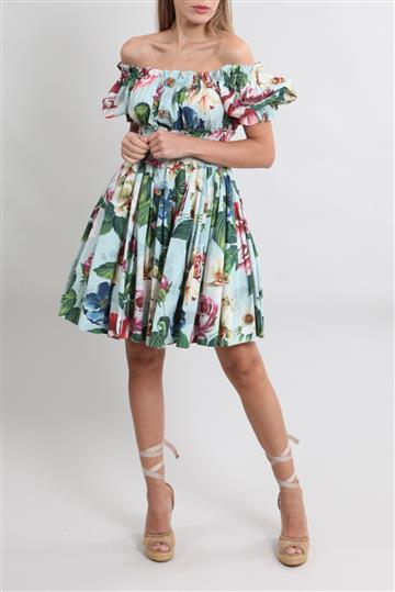 Vestido Dolce & Gabbana Curto Floral Estampado