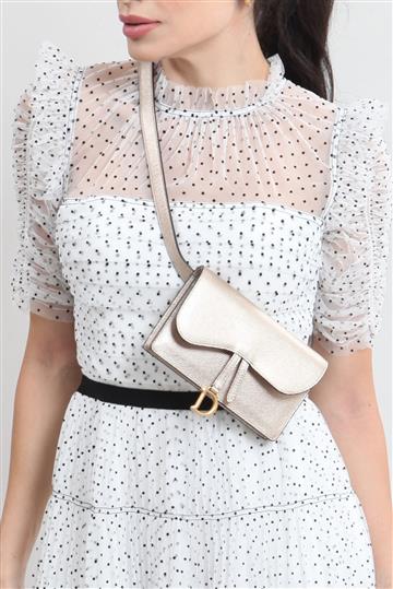 Pochete 3x1 Christian Dior Saddle Metalizada