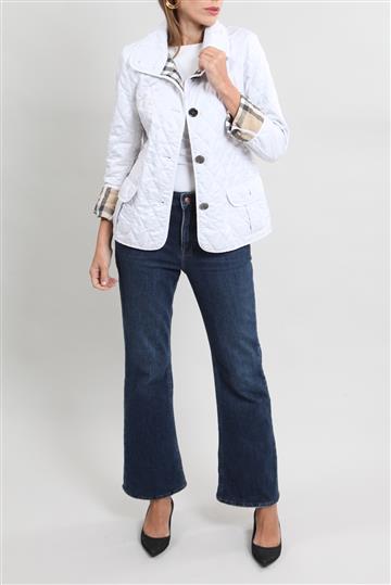 Casaco Burberry Matelassê Branca