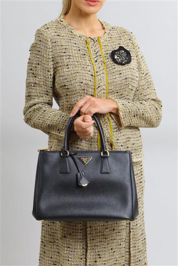 Bolsa Prada Galleria Saffiano Preta