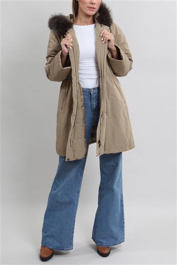 Casaco Max Mara Sobretudo com Capuz Verde