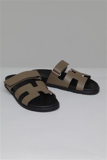 Sandália Hermés Papete Chypre Marrom
