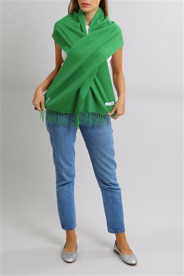 Lenço Saint Laurent Estola Cashmere Verde