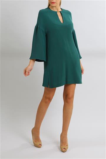 Vestido Valentino Seda Verde