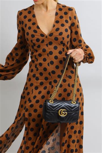 Bolsa Gucci Marmont Matelassê Preta