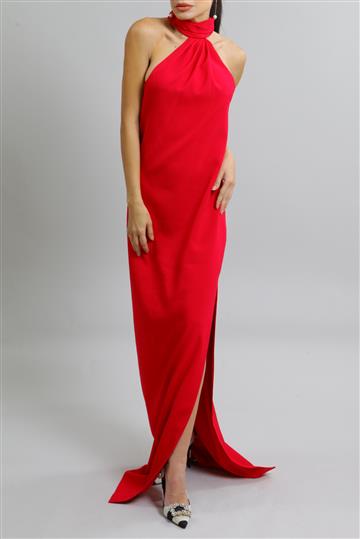 Vestido Saint Laurent Longo Frente Única Pink