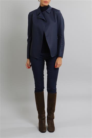 Blazer Hermés Couro Azul