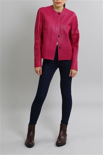 Casaqueto Hermés Couro Rosa