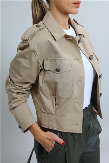 Casaqueto Dolce & Gabbana Sarja Militar Bege