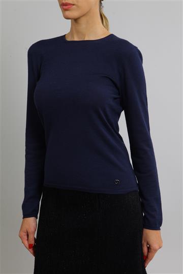 Blusa Christian Dior Navy Recorte Costas Azul