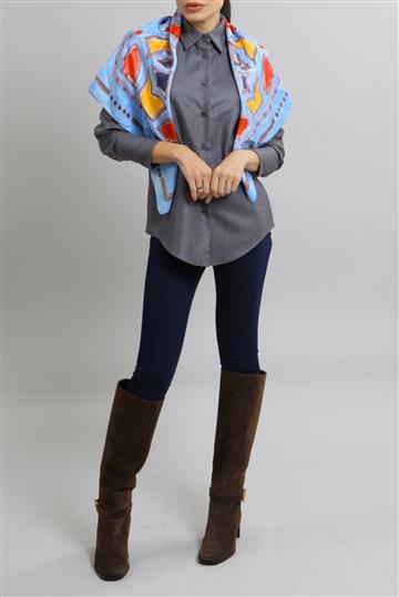 Lenço Carolina Herrera Seda Colorido