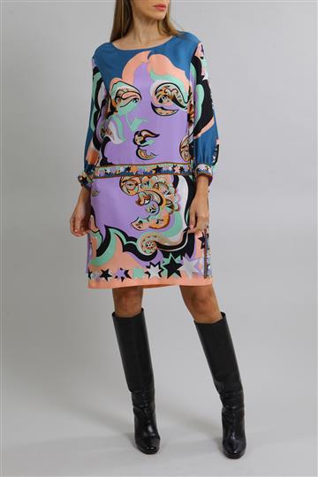 Vestido Emilio Pucci Seda Colorido