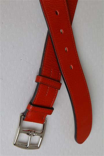 Cinto Hermés Couro Vermelho