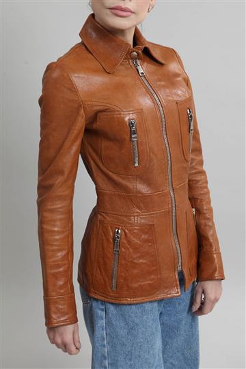 Jaqueta Dolce & Gabbana Couro Caramelo