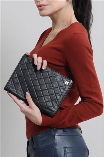 Case Chanel Porta Kindle Preto