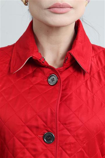 Casaco Burberry Matelassê Vermelho