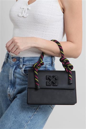 Bolsa Off-White Jitney Preto