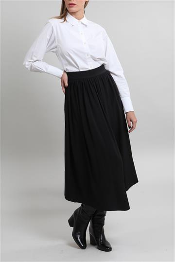 Saia Paula Raia Godê Midi Preta