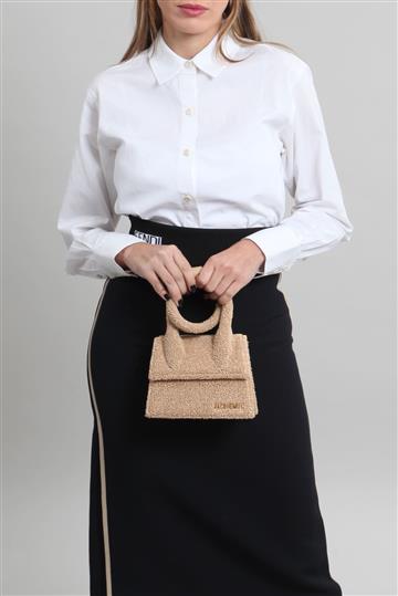 Bolsa Jacquemus Le Chiquito Noeud Bege