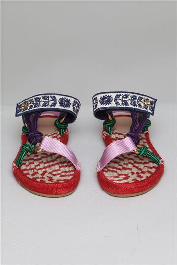 Sandália Valentino Lake Powel com Bordados Colorido