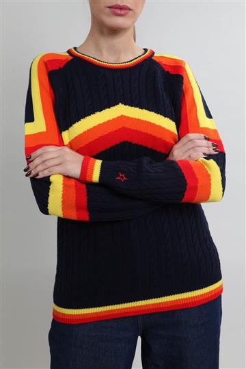 Sueter Perfect Moment Lã Merino Colorido