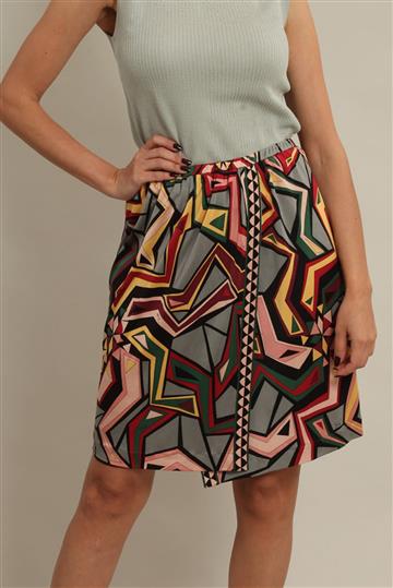 Saia Emilio Pucci Suplex Seda Colorida
