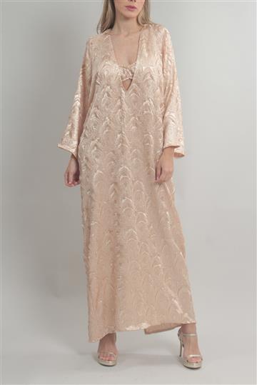 Vestido Paula Raia Longo Sleep Dress Creme