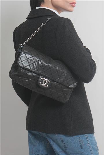 Bolsa Chanel Matelassê CC Flap Preta