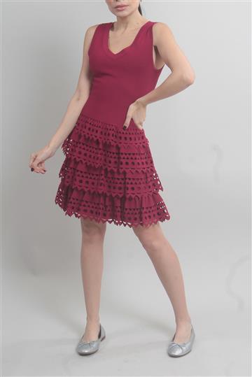 Vestido Alaia Com Recortes Rosa