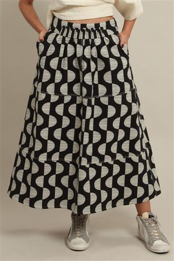 Saia A. Niemeyer Midi Bolas Bicolor Preta