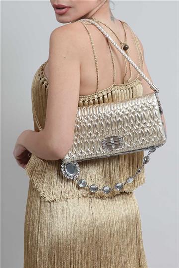 Bolsa Miu Miu Crystal Leather Metalizada