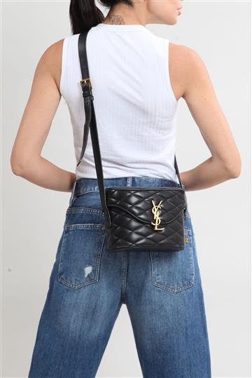 Bolsa Saint Laurent Loulou June Box Preta