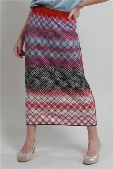 Saia Missoni Trico e Lurex Colorida