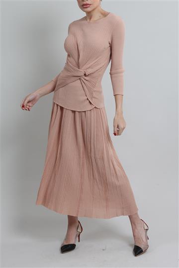 Conjunto Alberta Ferretti Saia e Blusa Rose