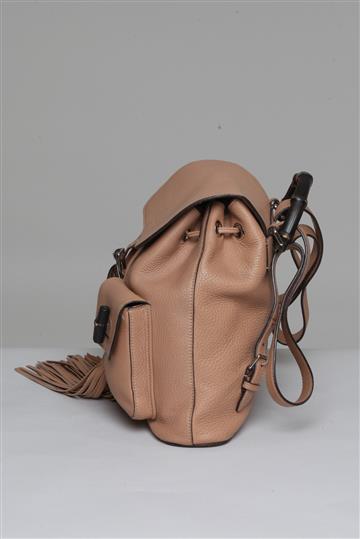 Mochila Gucci Couro Bamboo Bege | New4another