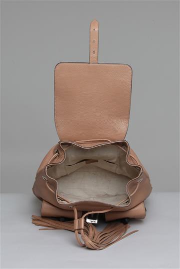 バッグ clowGUCCI Mochila Gucci Couro Bamboo Bege | New4another