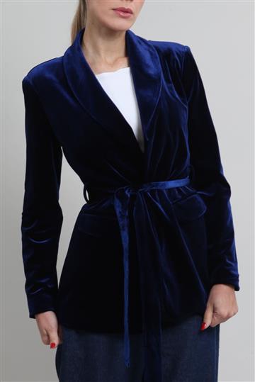 Blazer Achados da New Veludo INC Azul