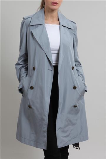 Casaco Burberry Trench Coat Cinza