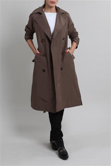 Casaco Brunello Cucinelli Trench Coat Marrom